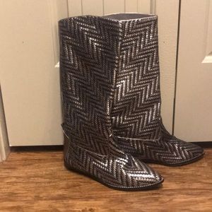 Vintage Glacee woven boots